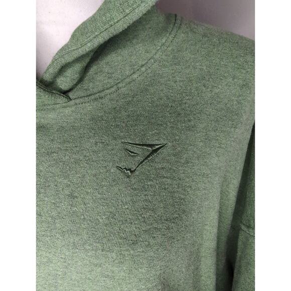 Gymshark Lg green rest day sweats shark logo sweatshirt hoodie - Picture 2 of 9